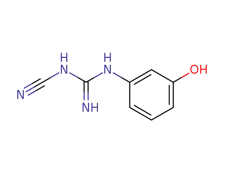 Molecular Structure of 141448-36-4 (Guanidine, N-cyano-N'-(3-hydroxyphenyl)-)
