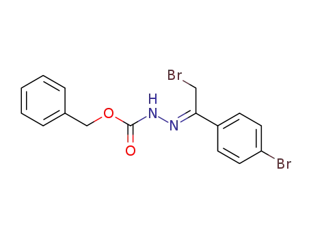 [2-bromo-1-(4-bromo-phenyl)-ethylidene]-carbazic acid benzyl ester