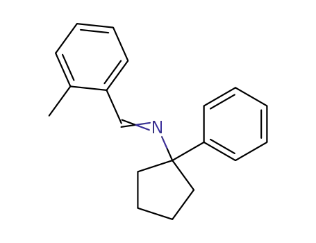 Molecular Structure of 66824-07-5 ((1-Phenyl-cyclopentyl)-[1-o-tolyl-meth-(E)-ylidene]-amine)