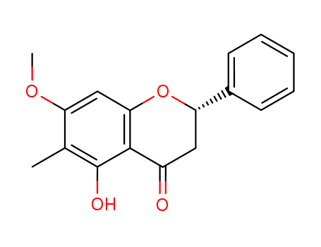 4H-1-Benzopyran-4-one,
2,3-dihydro-5-hydroxy-7-methoxy-6-methyl-2-phenyl-, (2S)-