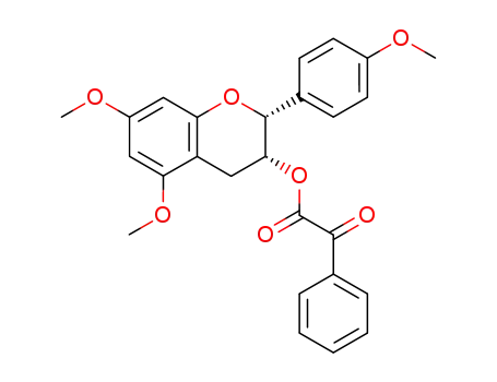 (2<i>R</i>)-5,7-dimethoxy-2<i>r</i>-(4-methoxy-phenyl)-3<i>c</i>-phenyloxoacetyloxy-chroman