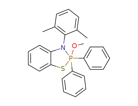 3-(2,6-dimethyl-phenyl)-2-methoxy-2,2-diphenyl-2,3-dihydro-2λ<sup>5</sup>-benzo[1,3,2]thiazaphosphole