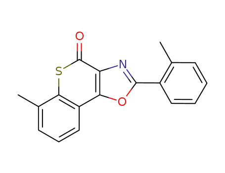 6-methyl-2-<i>o</i>-tolyl-thiochromeno[3,4-<i>d</i>]oxazol-4-one