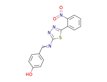 4-{[5-(2-nitro-phenyl)-[1,3,4]thiadiazol-2-ylimino]-methyl}-phenol