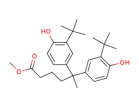 5,5-Bis-(3-tert-butyl-4-hydroxy-phenyl)-hexanoic acid methyl ester