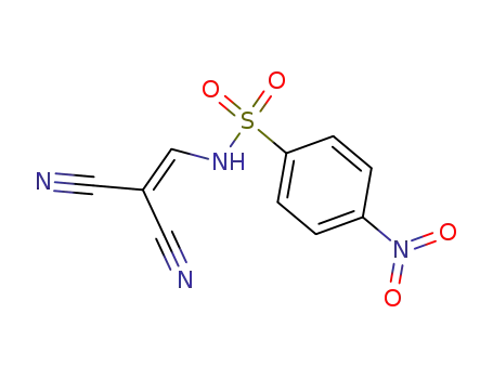 Molecular Structure of 62608-68-8 (Benzenesulfonamide, N-(2,2-dicyanoethenyl)-4-nitro-)