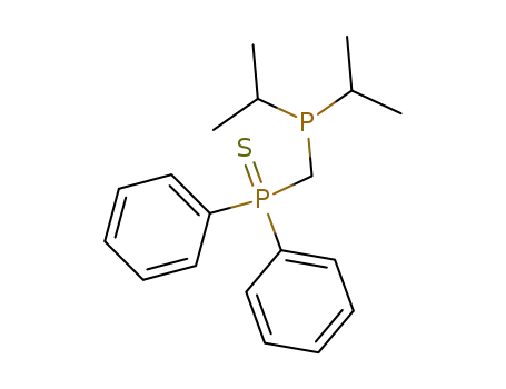 Molecular Structure of 54006-31-4 (Phosphine sulfide, [[bis(1-methylethyl)phosphino]methyl]diphenyl-)