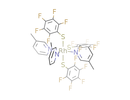 Rhodium, tris(3-methylpyridine)tris(pentafluorobenzenethiolato)-