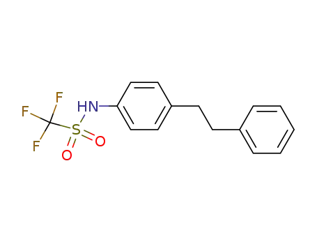 Methanesulfonamide, 1,1,1-trifluoro-N-[4-(2-phenylethyl)phenyl]-