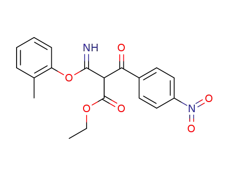 (4-Nitrobenzoyl)-(o-tolyloxyiminocarbonyl)-essigsaeureethylester