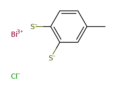 Molecular Structure of 21846-98-0 (chloro{toluene-3,4-dithiolato<sup>(2-)</sup>}bismuth(III))