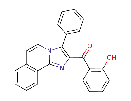 Molecular Structure of 62284-00-8 (Methanone, (2-hydroxyphenyl)(3-phenylimidazo[2,1-a]isoquinolin-2-yl)-)