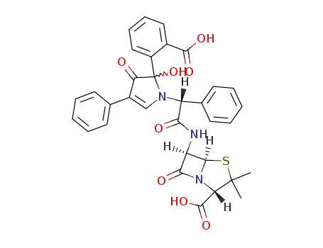 6β-{(<i>R</i>)-2-[(Ξ)-2-(2-carboxy-phenyl)-2-hydroxy-3-oxo-4-phenyl-2,3-dihydro-pyrrol-1-yl]-2-phenyl-acetylamino}-penicillanic acid