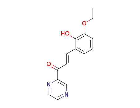 (E)-3-(3-Ethoxy-2-hydroxy-phenyl)-1-pyrazin-2-yl-propenone