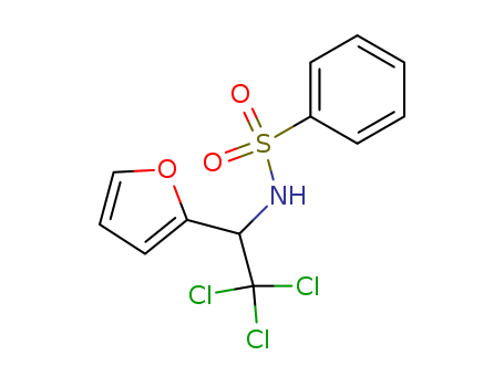 Molecular Structure of 114084-86-5 (Benzenesulfonamide, N-[2,2,2-trichloro-1-(2-furanyl)ethyl]-)
