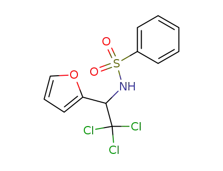 Molecular Structure of 114084-86-5 (Benzenesulfonamide, N-[2,2,2-trichloro-1-(2-furanyl)ethyl]-)