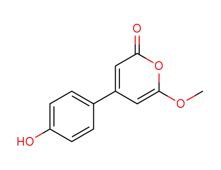 2H-Pyran-2-one, 4-(4-hydroxyphenyl)-6-methoxy-