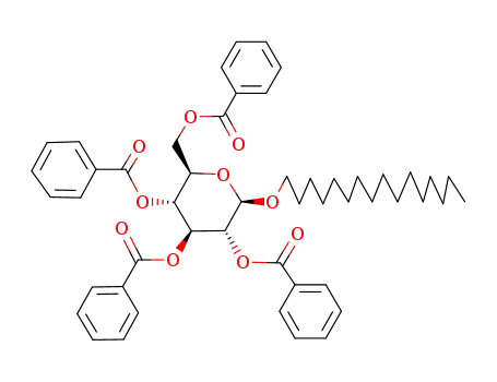 hexadecyl-(tetra-<i>O</i>-benzoyl-β-D-glucopyranoside)