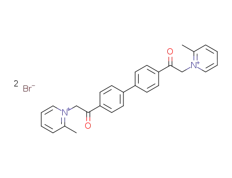 Molecular Structure of 20275-19-8 (1,1′-(p′p′-BIPHENYLENEBIS(CARBONYL-METHYL))DI-2-PICOLINIUM DIBROMIDE			)
