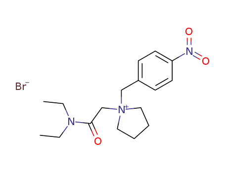 1-diethylcarbamoylmethyl-1-(4-nitro-benzyl)-pyrrolidinium; bromide