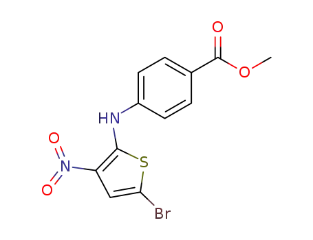 4-(5-Bromo-3-nitro-thiophen-2-ylamino)-benzoic acid methyl ester