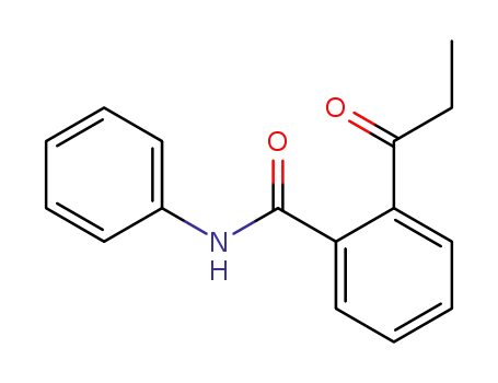 Molecular Structure of 61658-93-3 (Benzamide, 2-(1-oxopropyl)-N-phenyl-)