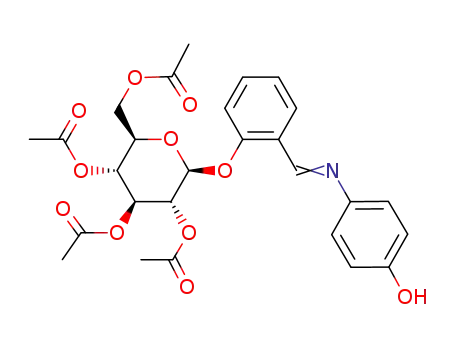 2-(tetra-<i>O</i>-acetyl-β-D-glucopyranosyloxy)-benzaldehyde-(4-hydroxy-phenylimine)