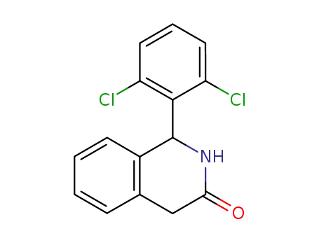 Molecular Structure of 59214-83-4 (3(2H)-Isoquinolinone, 1-(2,6-dichlorophenyl)-1,4-dihydro-)