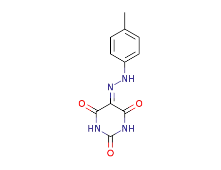 Molecular Structure of 19849-57-1 (2,4,5,6(1H,3H)-Pyrimidinetetrone, 5-[(4-methylphenyl)hydrazone])