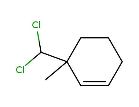 Molecular Structure of 24099-21-6 (1-Dichlormethyl-1-methyl-cyclohexen-<sup>(2)</sup>)