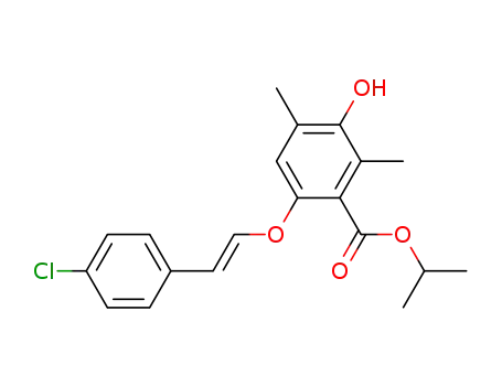Benzoic acid,
6-[[2-(4-chlorophenyl)ethenyl]oxy]-3-hydroxy-2,4-dimethyl-, 1-methylethyl
ester, (E)-