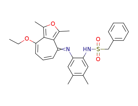 Benzenemethanesulfonamide,
N-[2-[(8-ethoxy-1,3-dimethyl-4H-cyclohepta[c]furan-4-ylidene)amino]-4,
5-dimethylphenyl]-