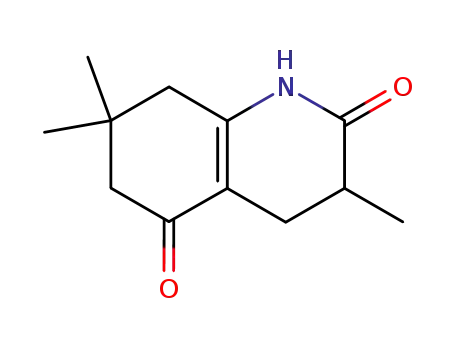 Molecular Structure of 90043-97-3 (2,5(1H,3H)-Quinolinedione, 4,6,7,8-tetrahydro-3,7,7-trimethyl-)