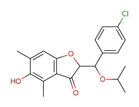 3(2H)-Benzofuranone,
2-[(4-chlorophenyl)(1-methylethoxy)methyl]-5-hydroxy-4,6-dimethyl-