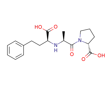 Molecular Structure of 196083-21-3 (D-Proline, N-[(1S)-1-carboxy-3-phenylpropyl]-L-alanyl-)