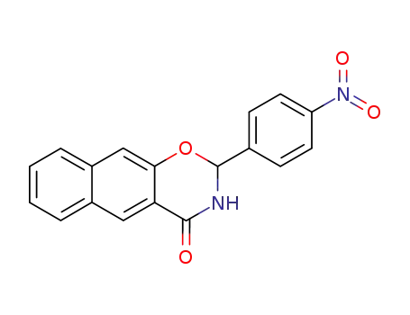 2-(4-nitro-phenyl)-2,3-dihydro-naphtho[2,3-<i>e</i>][1,3]oxazin-4-one
