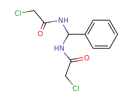 Molecular Structure of 5997-80-8 (Acetamide, N,N'-(phenylmethylene)bis[2-chloro-)