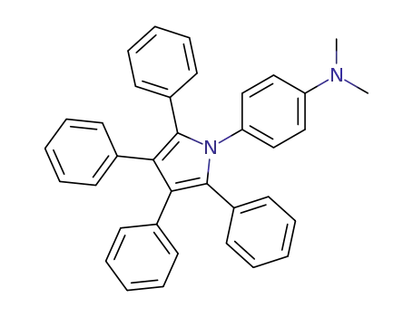 Molecular Structure of 2405-95-0 (<i>N</i>,<i>N</i>-dimethyl-4-tetraphenylpyrrol-1-yl-aniline)