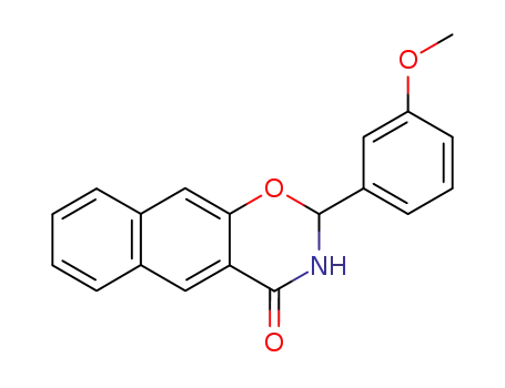 2-(3-methoxy-phenyl)-2,3-dihydro-naphtho[2,3-<i>e</i>][1,3]oxazin-4-one