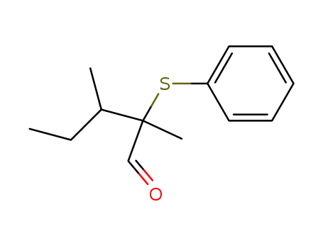 Molecular Structure of 73188-47-3 (2-Phenylthio-2,3-dimethylvaleraldehyd)