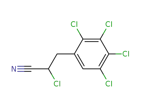 α-chloro-β-(2,3,4,5-tetrachlorophenyl)propionitrile