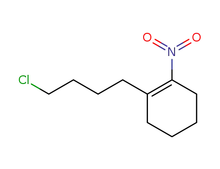Molecular Structure of 143238-80-6 (Cyclohexene, 1-(4-chlorobutyl)-2-nitro-)