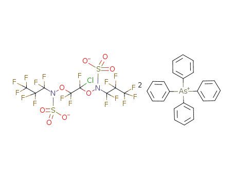 bis(tetraphenylarsonium) 1,2-bis(N-perfluoro-n-propyl-N-sulphonatoamino-oxyl)-1-chloro-1,2,2-trifluoroethane