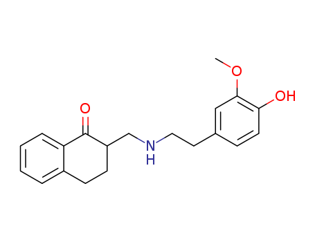 40077-19-8,1(2H)-Naphthalenone,3,4-dihydro-2-[[[2-(4- hydroxy-3-methoxyphenyl)ethyl]amino]methyl]- ,