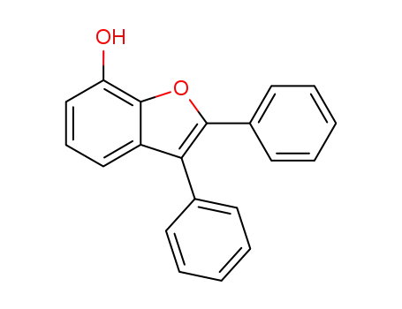 Molecular Structure of 29938-00-9 (7-Benzofuranol, 2,3-diphenyl-)