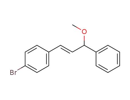 Benzene, 1-bromo-4-(3-methoxy-3-phenyl-1-propenyl)-