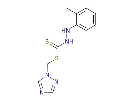 Hydrazinecarbodithioic acid, 2-(2,6-dimethylphenyl)-,
1H-1,2,4-triazol-1-ylmethyl ester