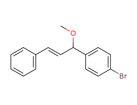 Benzene, 1-bromo-4-(1-methoxy-3-phenyl-2-propenyl)-