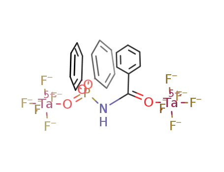 O,O-diphenyl-N-benzoylamidophosphate(TaF<sub>5</sub>)2