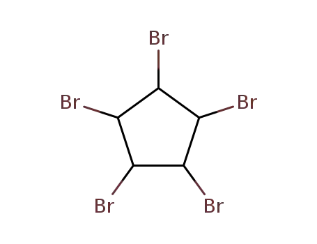 Molecular Structure of 38454-64-7 (Cyclopentane, 1,2,3,4,5-pentabromo-)